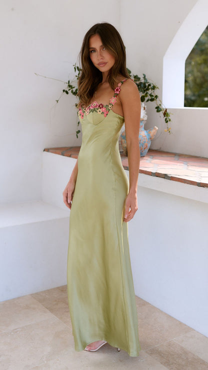 Eline™ | Maxi Dress - Lime