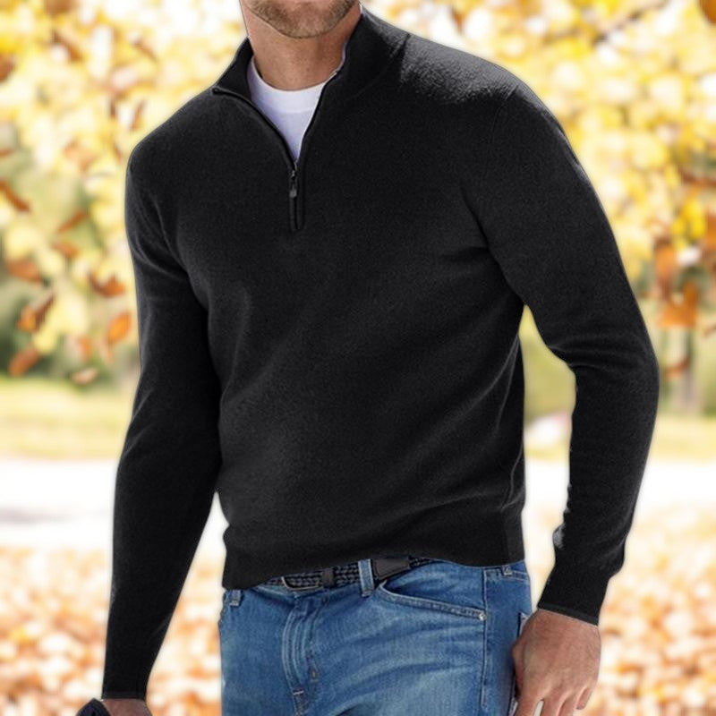 Lars | Sweater with half zip