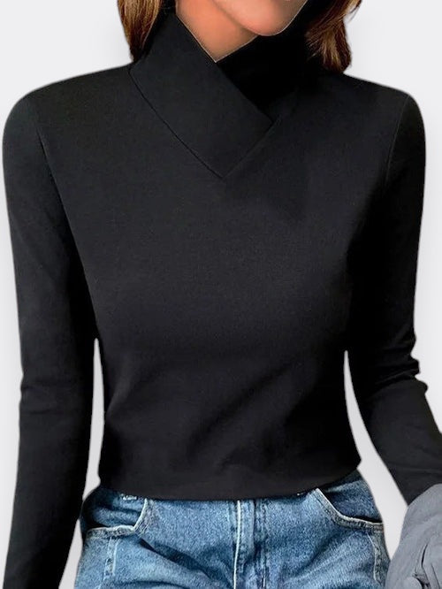 Sophia | Elegant Turtleneck With High Collar